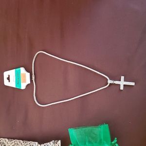 Fashion Jeweled Cross necklace